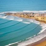 View of the Imsouane with its perfect waves