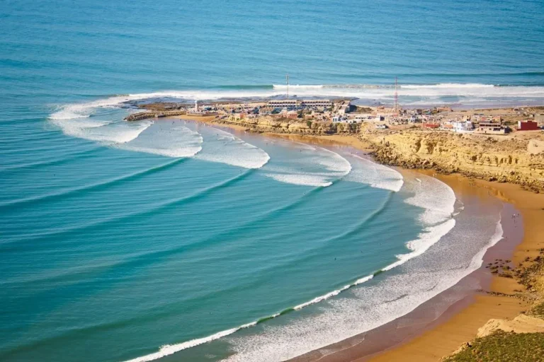 View of the Imsouane with its perfect waves