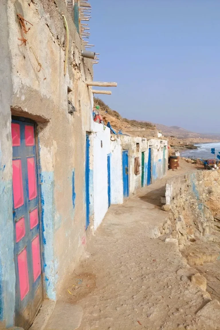 Fisherman's houses Tiguert close to the Surfspot Dessert Point