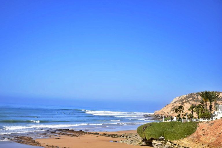 View of the La Source and Killer Point surf spots